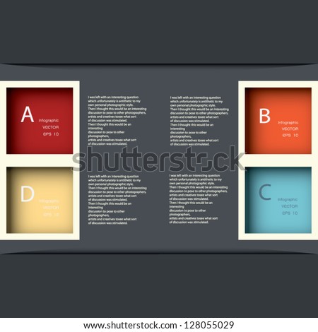 Modern Design template can be used for infographics numbered banners horizontal cutout lines graphic or website layout vector in EPS 10 format Modern Design template can be used for infographics numbered banners horizontal cutout lines graphic or website layout vector in EPS 10 format