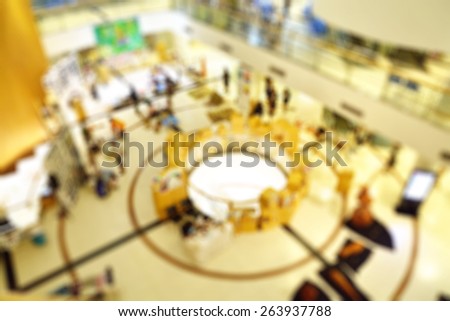 Blur of Defocus image of Exhibition Event in Gallery Hall as Background