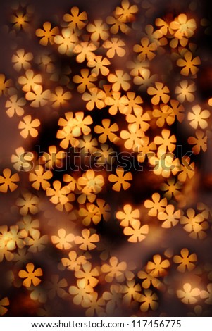 Background with glowing flowers