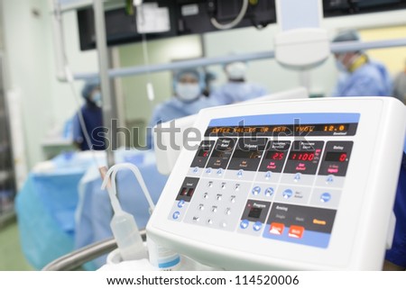 electronic device in the operating room.