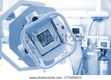 X-ray machine in the ICU ward