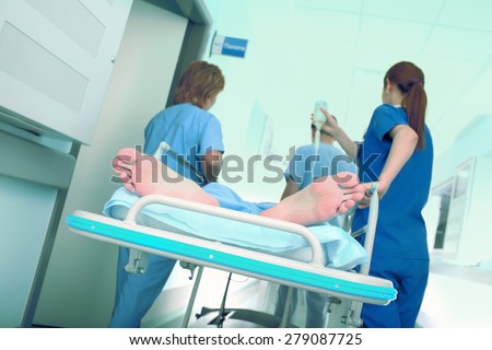 Emergency transport patient in the intensive care unit