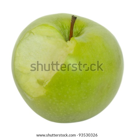 Bitten Green Apple