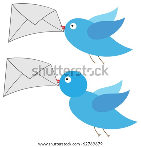 Bird Carrying Message