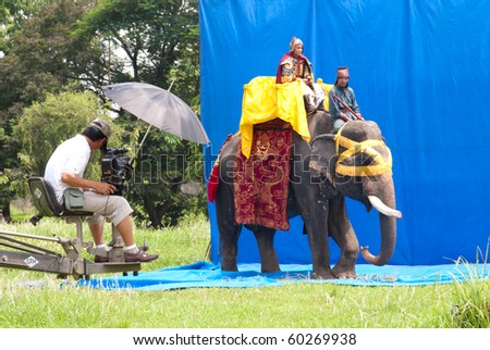 HUE, VIETNAM - SEPTEMBER 3: unidentified crew shoots a movie in Thien Mu Temple in Hue, Vietnam September 3, 2010. Vietnam\'s film industry is now 10 times higher than 2006 VNCA chairman Tran Luan Kim reported