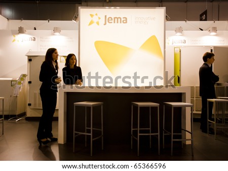 MILAN -  NOV 17-19: Jema stand at INVEX / ENERSOLAR+ 2010, International fair on solar energy, in Milan Fair, Nov 17-19, 2010.