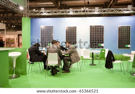 MILAN - NOV 17-19: Phono solar stand at INVEX / ENERSOLAR+, International fair on solar energy, in Milan Fair, Nov 17-19, 2010.