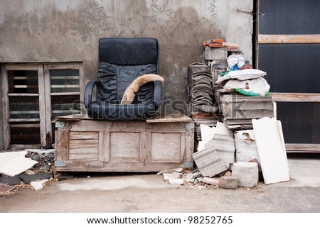 Thrown out home furniture