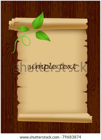 Green Parchment Background