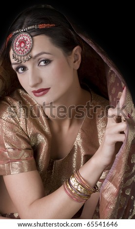 Portrait of  beautiful woman (Indian style)