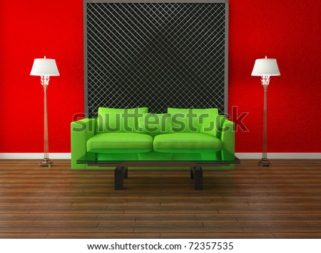 Interior Design Orange Living Room