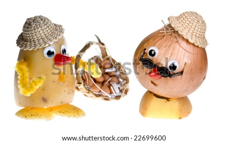 funny food. stock photo : Funny food with