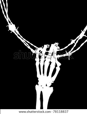 skeleton hand silhouette