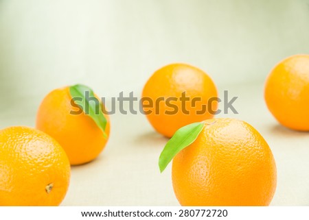 Heap of bright ripe oranges