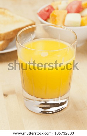 Fresh Squeezed orange juice for break fast