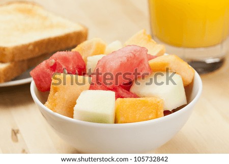 Melon Fruit Cup  with watermelon, cantaloupe, and honeydew