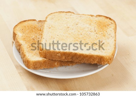 Whole Grain Toast on a background for breakfast