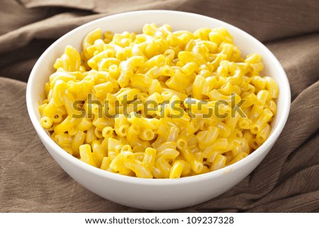Homemade Macaroni and Cheese in a bowl