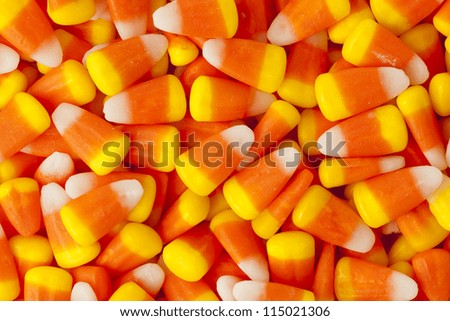 Halloween Striped Candy Corn against a background
