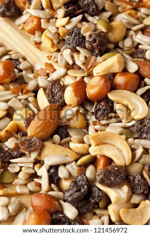 All Natural Homemade Trail Mix ready to eat