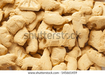 Crunchy Lemon Animal Cracker Cookies on a Background