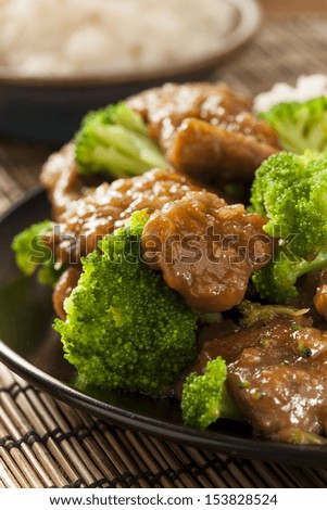Homemade Asian Beef and Broccoli with Rice