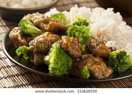 Homemade Asian Beef and Broccoli with Rice