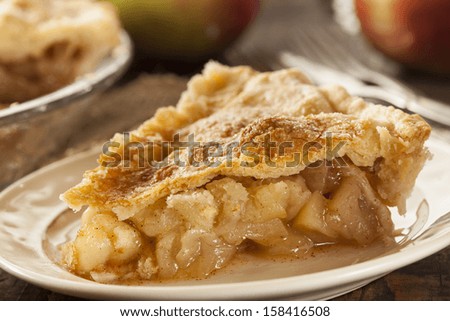Homemade Organic Apple Pie Dessert Ready to Eat