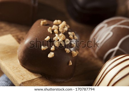 Gourmet Fancy Dark Chocolate Truffle Candy for Dessert