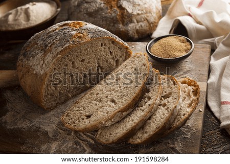 Organic Homemade Ancient Grain Bread made with Amaranth