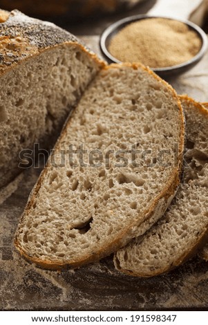 Organic Homemade Ancient Grain Bread made with Amaranth