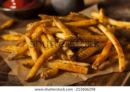 Cajun Seasoned French Fries with Organic Ketchup
