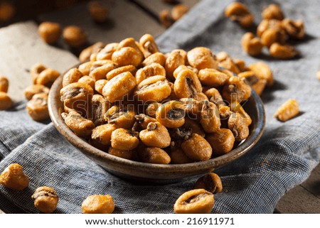 Homemade Salty Corn Nuts in a Bowl