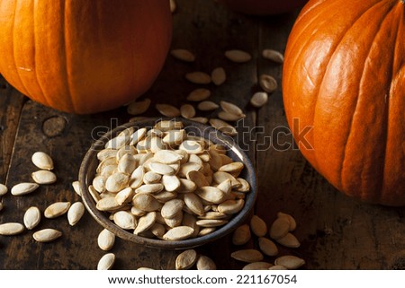Roasted Salty Pumpkin Seeds Ready to Eat