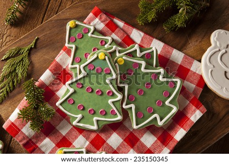 Festive Homemade Christmas Cookies with a Glass of Milk