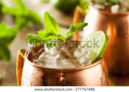 Icy Cold Moscow Mules with Ginger Beer and Vodka
