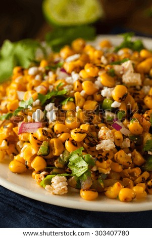 Homemade Mexican Corn Salad with Cilantro Lime and Cheese
