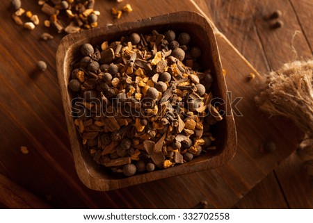 Raw Organic Mulling Spices with Cinnamon Cloves and All Spice