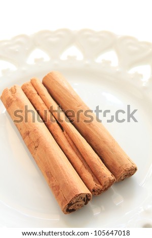 Cinnamon stick for spicy herb and chinese medical image