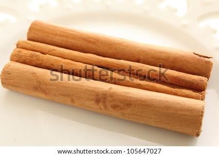 Cinnamon stick for spicy herb and chinese medical image