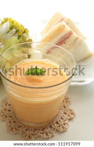 freshness Papaya milk smoothie