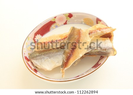 Japanese dried horse mackerel for snack of alcohol drink