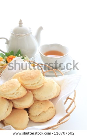 english tea and scone for afternoon tea image