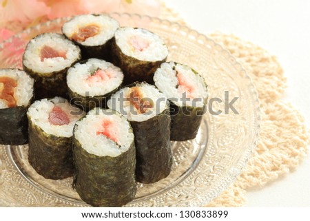 japanese cuisine, roll sushi
