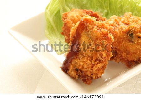 Japanese croquette for gourmet fusion food image