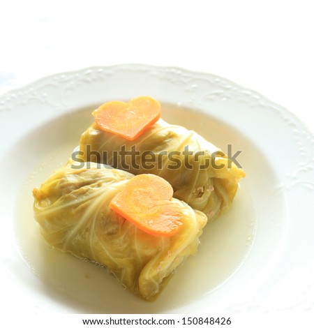 homemade russian cuisine, cabbage roll
