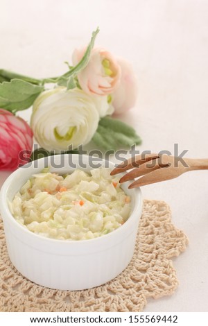 England food, Coleslaw Cabbage and Mayonnaise salad