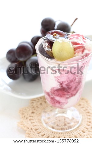 Japanese Kyoho grape Smoothie for healthy food drink image