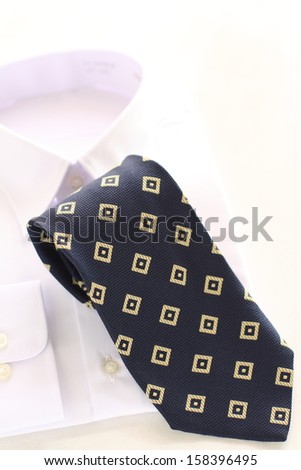 no brand necktie with white shirt for former wear image