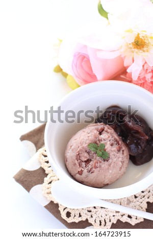 Red bean Ice cream